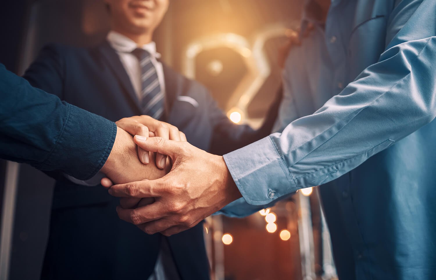 Handshake between buyer and seller